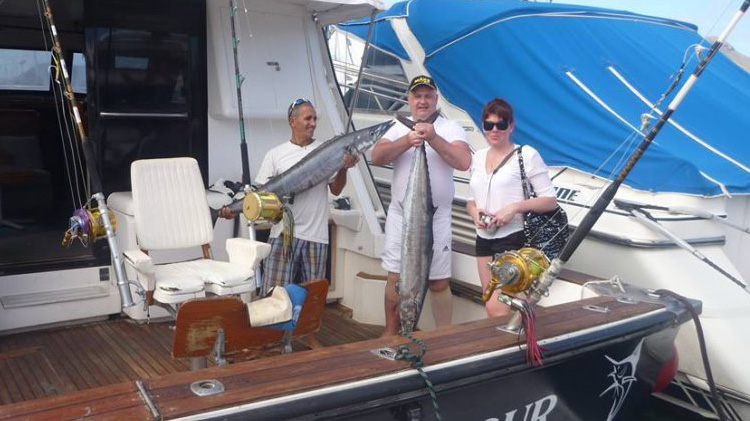 Result of a (successful) Wahoo chase aboard "Cruz del Sur"