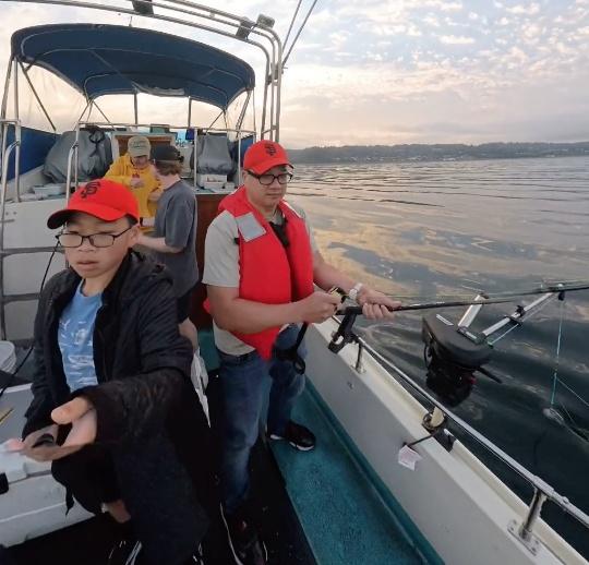 He put us on the fish!