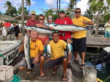 2 Wahoo 1 Barracuda and 2 Tuna
