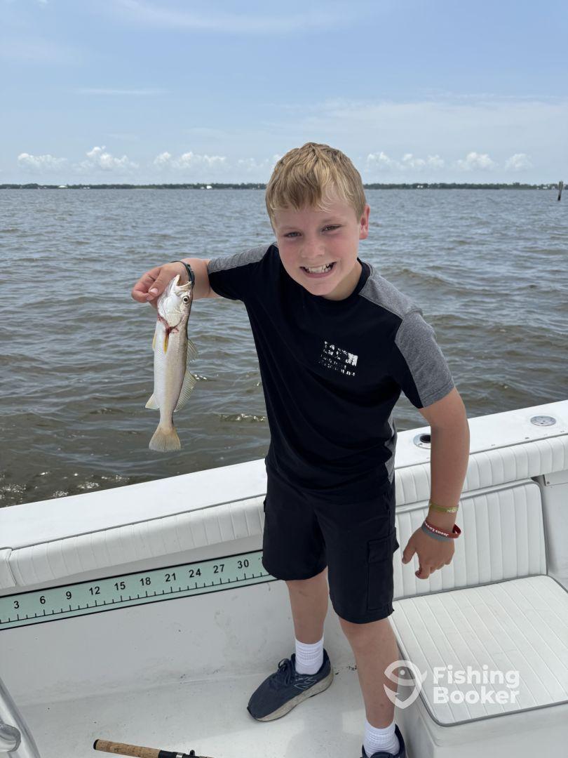 Captain Kayde knows every square inch of local waters