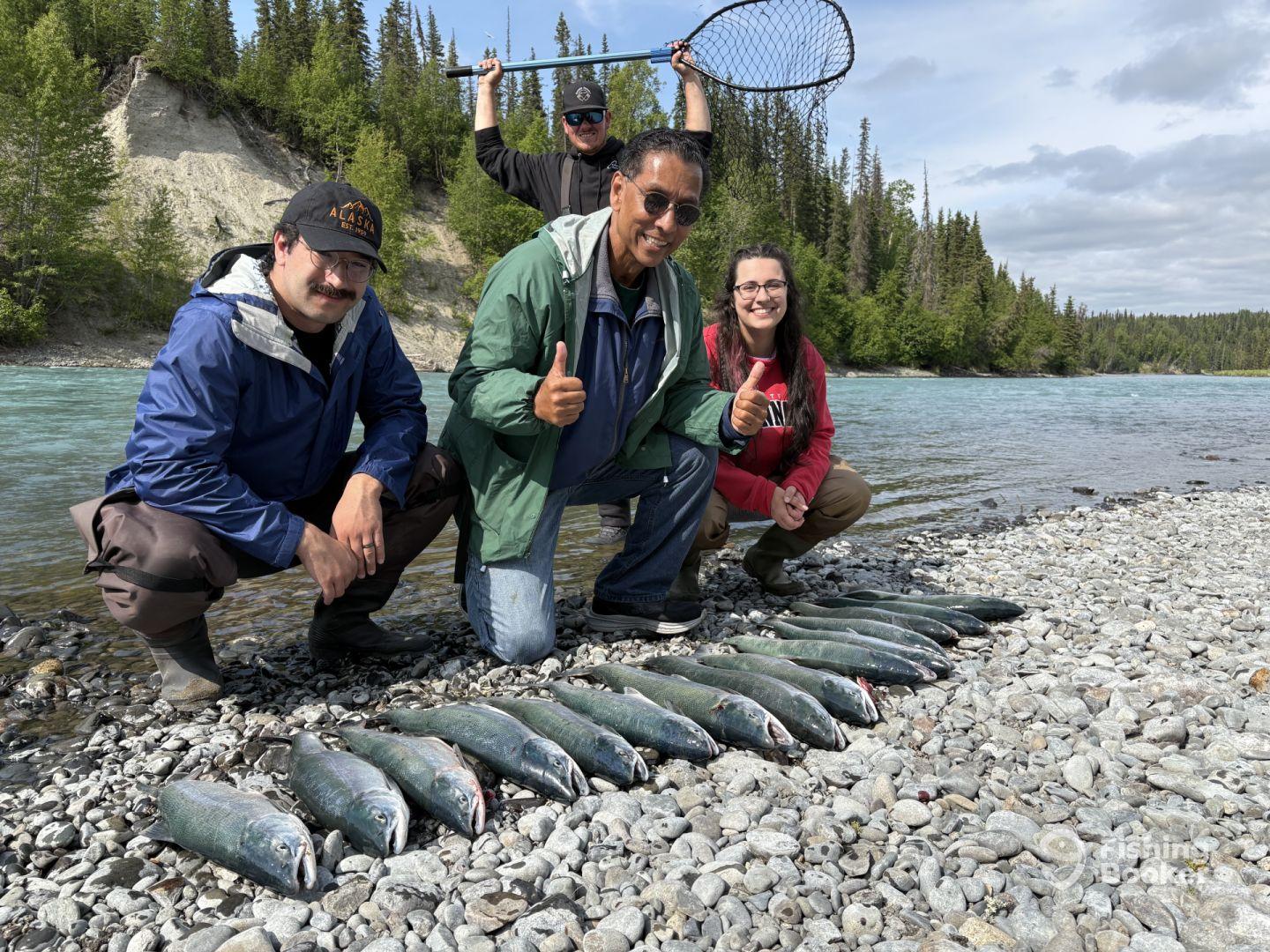 Our fishing guide Was awesome! He took us to a spot where we caught our limit in under two hours. 