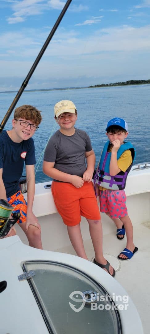 Captain Tony was great with our grandsons!
