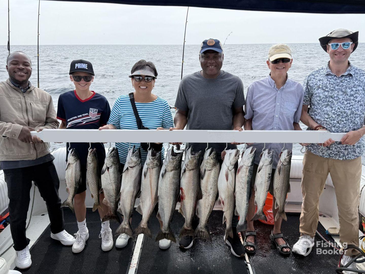 A  great day on Lake Michigan with Abby Fishing Charter!