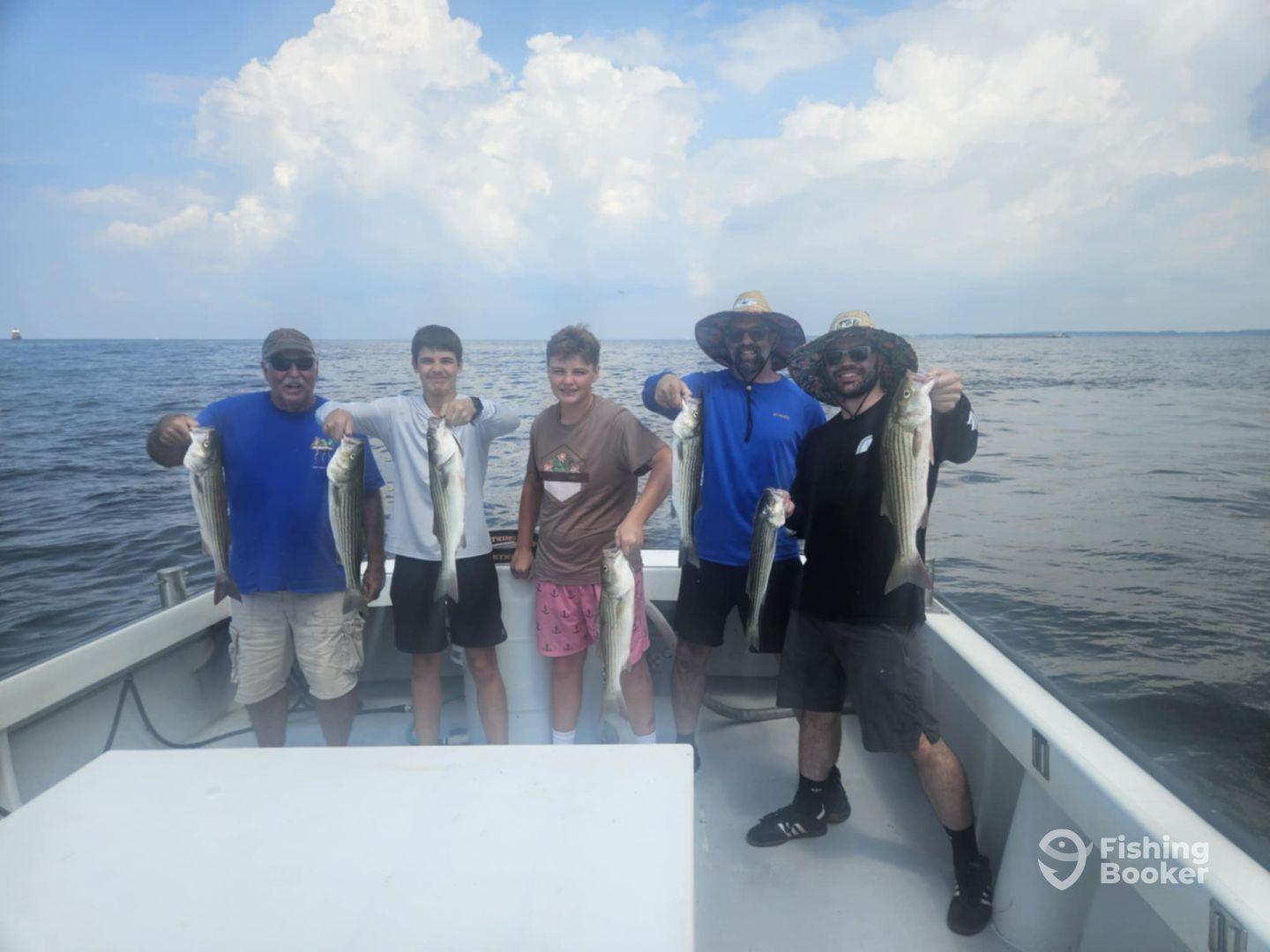 A great day for fishing in the bay