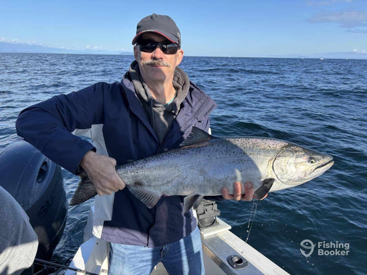 Capitan knows how to catch fish!