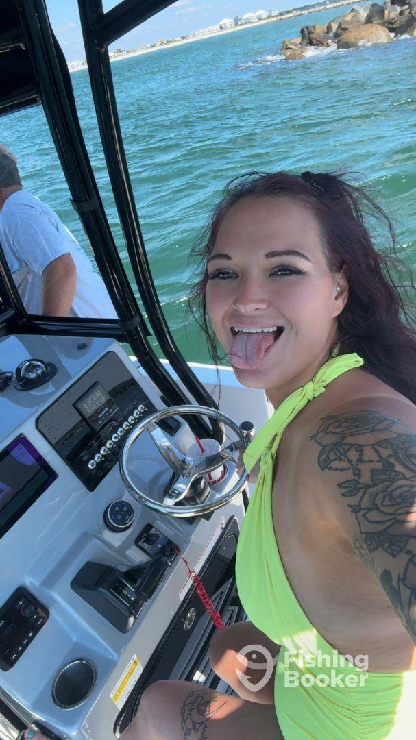 First time on a boat!!