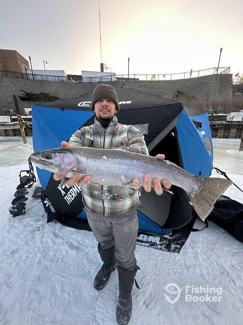 Ice fishing with Captain Nate