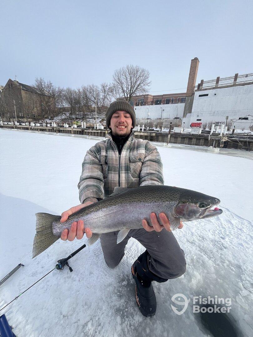 Ice fishing with Captain Nate