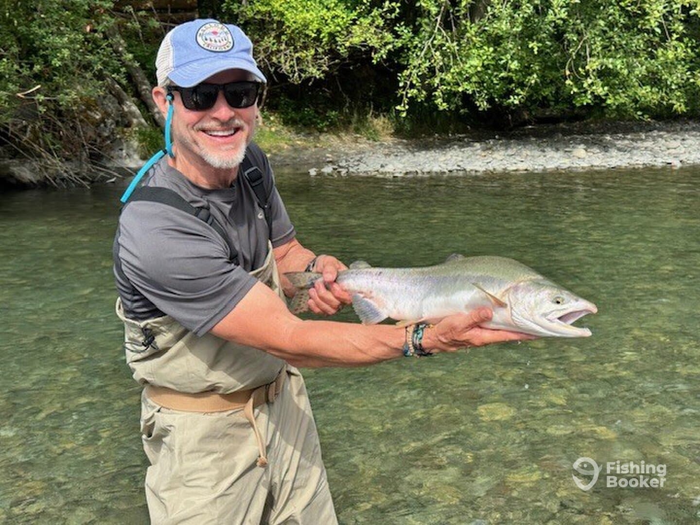 Fly fishing for salmon