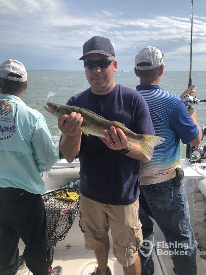 Had a full day trip. Wasn’t looking good for the time of year and success of other anglers on other charters out on the bay but...fortunately for us we had the Captain and First Mate that would not let us off the water anything but satisfied!