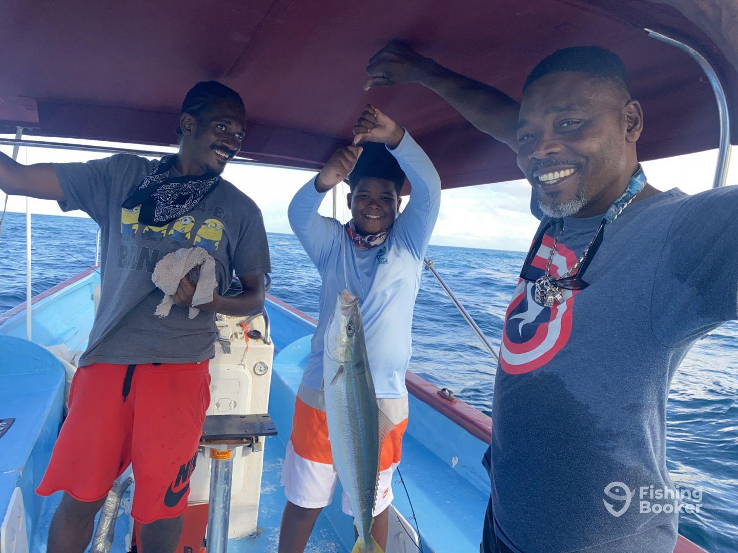 Great day of fishing and snorkelling over the underwater sculptures