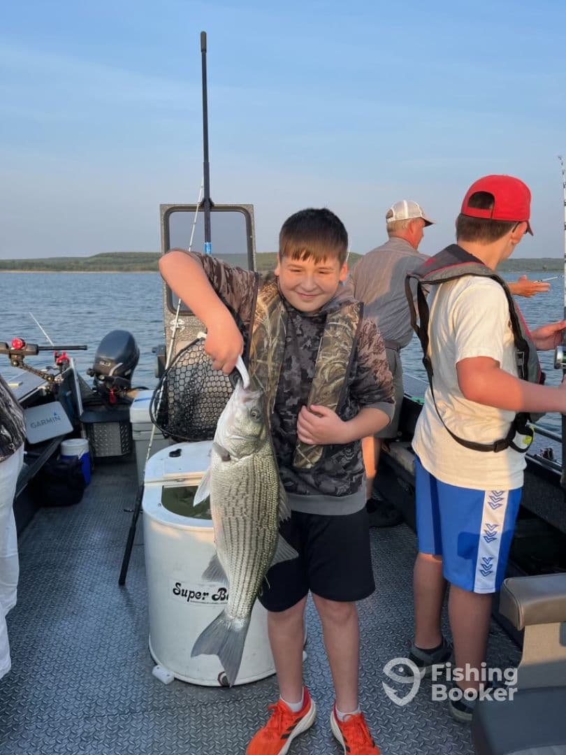 Trophy Hybrid Striper with Capt Brice