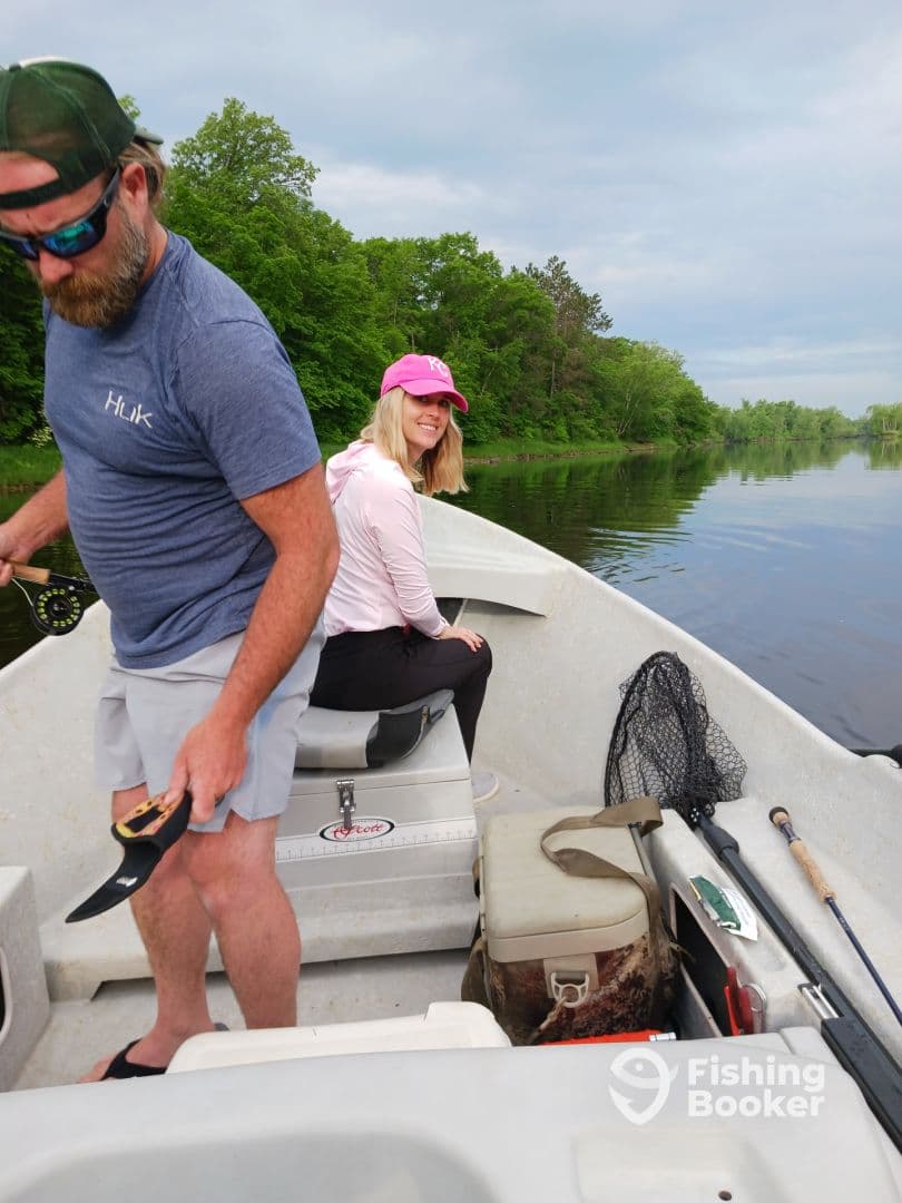 ST Croix river float trip fly fishing with Brian. 