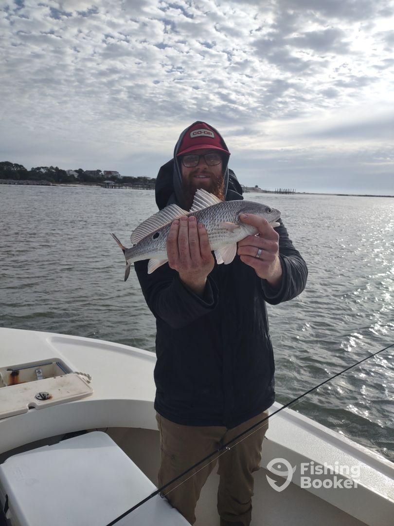 Terrible weather but big Reds on tight lines!