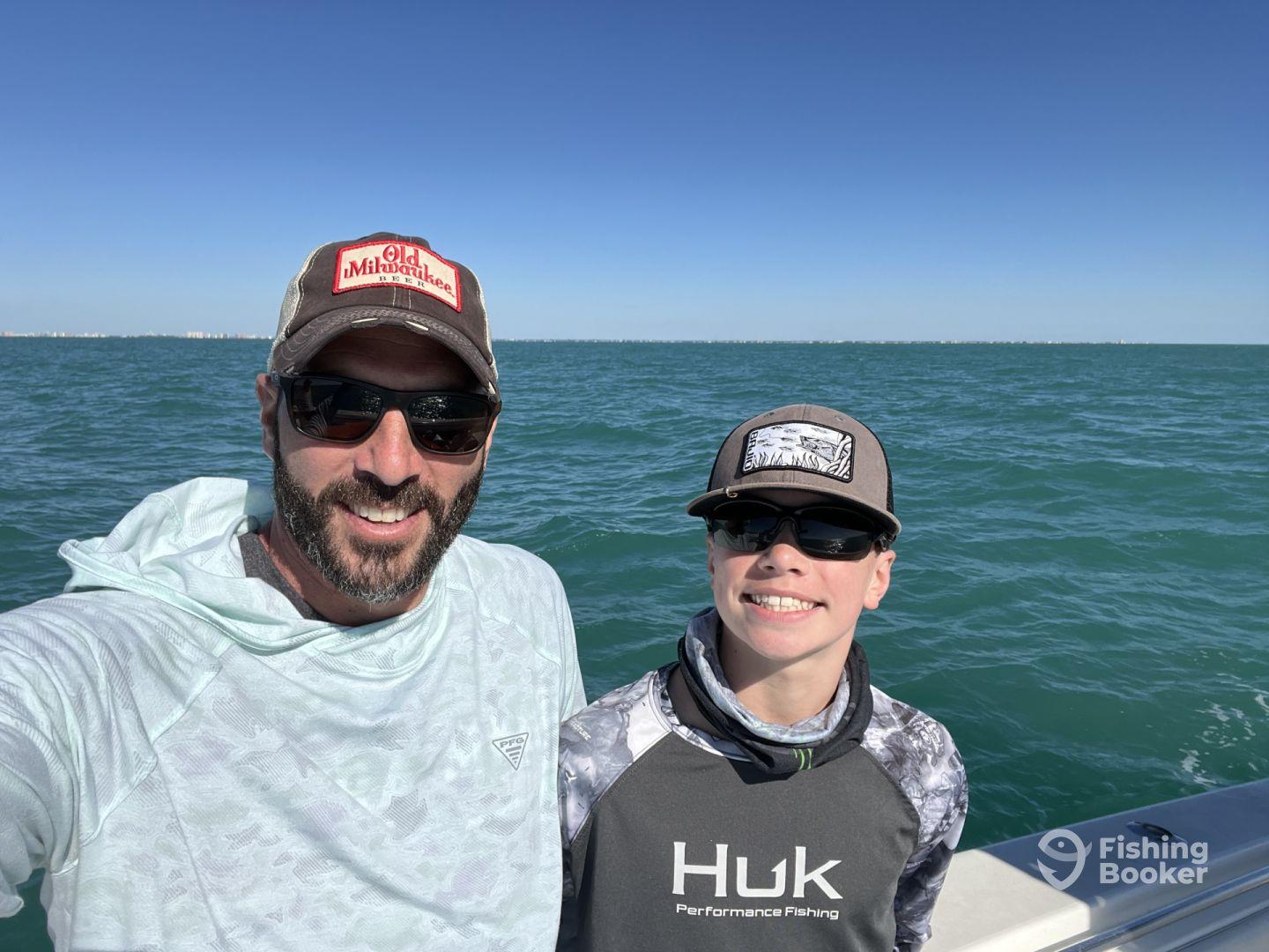 “Dad, this is the most fun I’ve ever had fishing!”