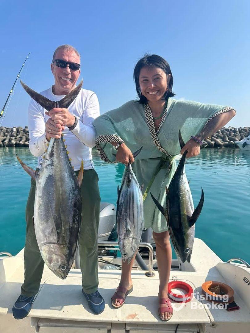 Great day fishing with Captain Hassan