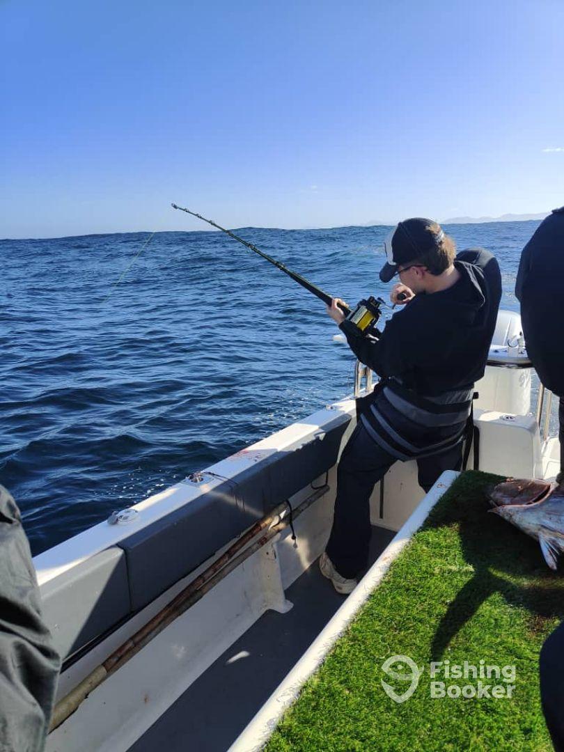 Full Day Tuna trip with Capt Byron and crew Monique, Marius and Francois