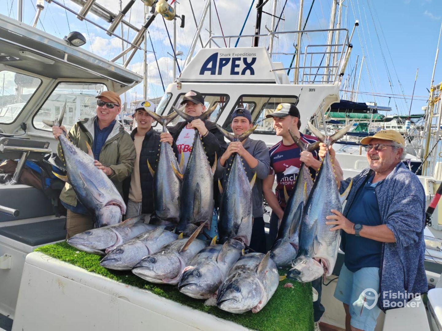 Full Day Tuna trip with Capt Byron and crew Monique, Marius and Francois