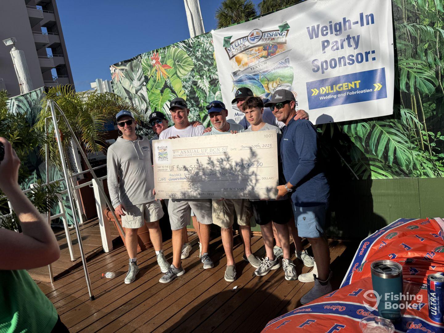 Fishing tournament, won big tuna