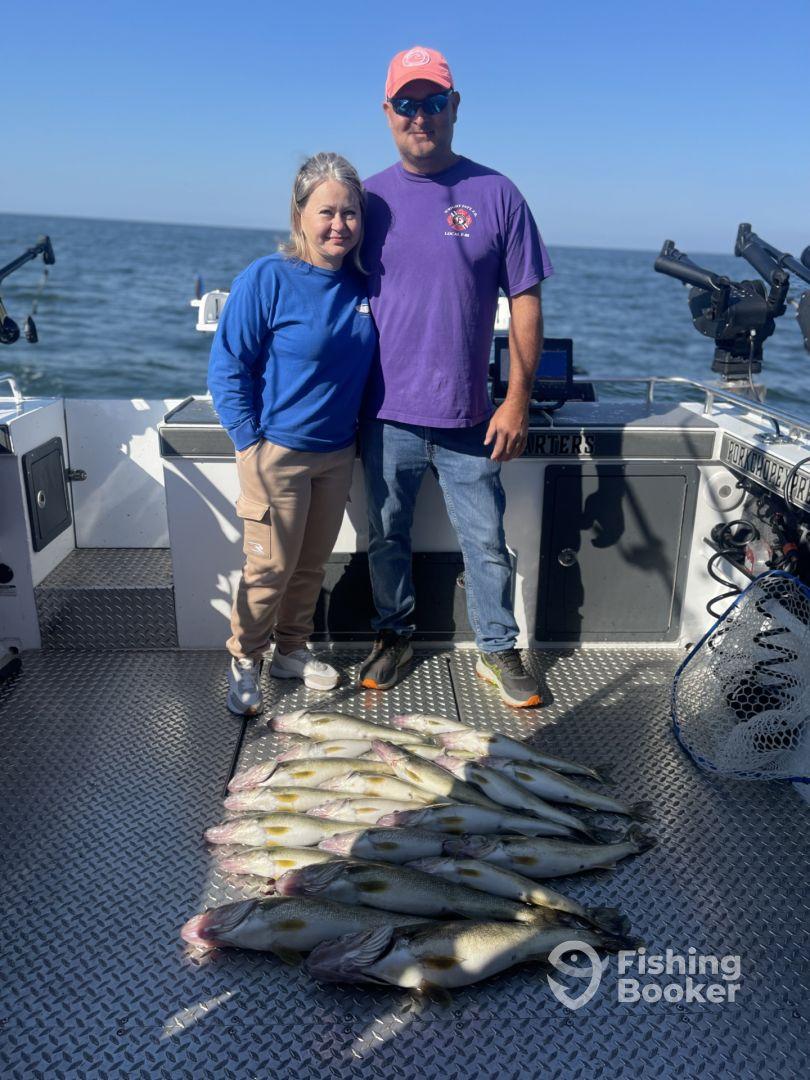 caught fish, but wasn't fishing