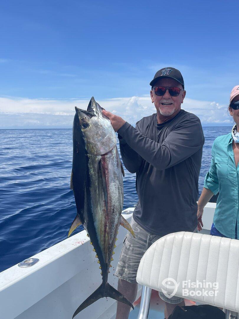 Beautiful day to fish with amazing Captain & Crew along with lots of new gear!