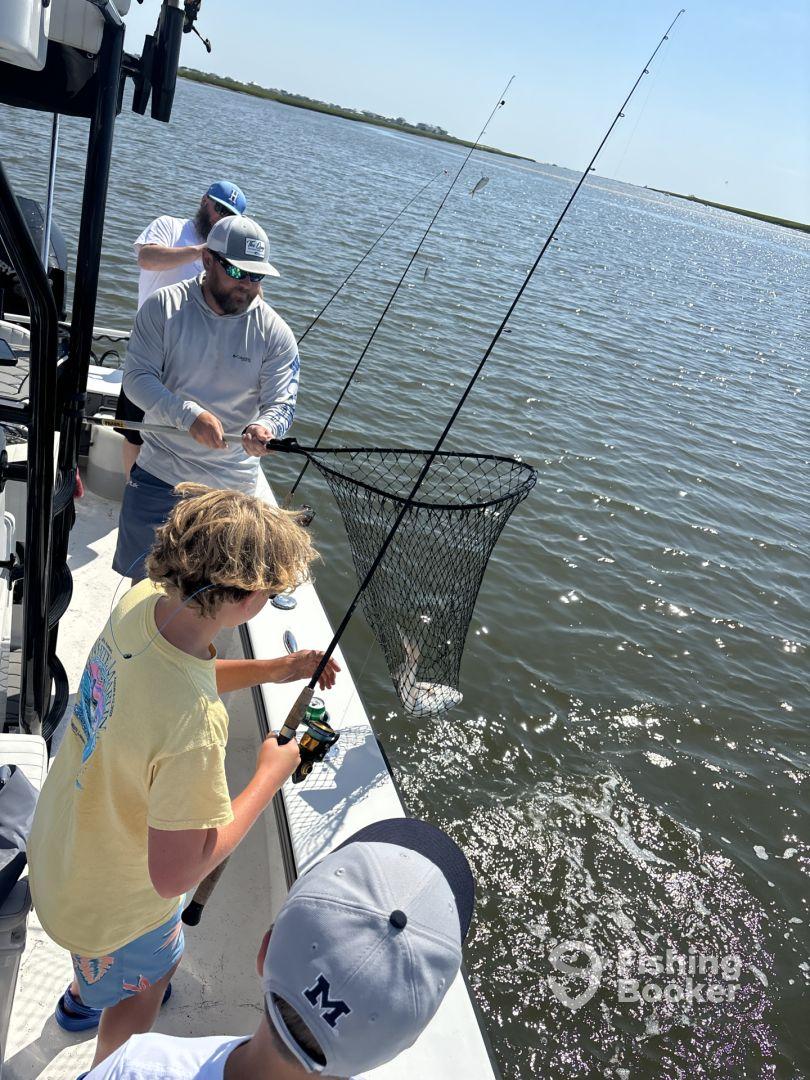 Caught limit plus throw backs and different other kinds of fish.