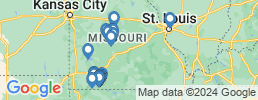 Map of fishing charters in Missouri