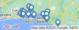 Map of fishing charters in Miramar Beach