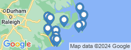 Map of fishing charters in Pamlico Sound