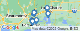 Map of fishing charters in Port Arthur