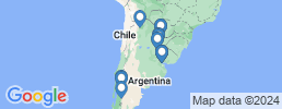 Map of fishing charters in Argentina