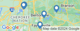 Map of fishing charters in Bentonville