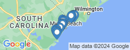 Map of fishing charters in Murrells Inlet