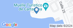 Map of fishing charters in Cartagena