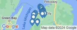 Map of fishing charters in Elberta