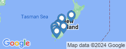 Map of fishing charters in South Island