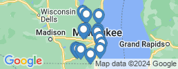 Map of fishing charters in Pewaukee