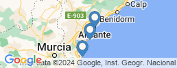 Map of fishing charters in Alicante