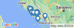 Map of fishing charters in Split