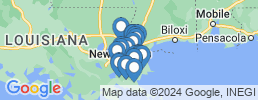 Map of fishing charters in Metairie