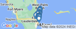Map of fishing charters in Pompano