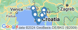 Map of fishing charters in Rovinj