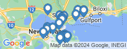 Map of fishing charters in Slidell