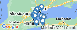 Map of fishing charters in Niagara-on-the-Lake