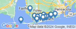 Map of fishing charters in Orange Beach
