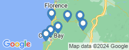 Map of fishing charters in Coos Bay