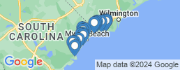 Map of fishing charters in Myrtle Beach