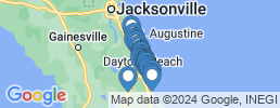 Map of fishing charters in Daytona Beach