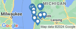 Map of fishing charters in Grand Haven