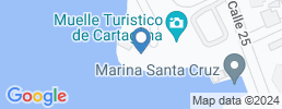 Map of fishing charters in Cartagena